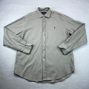 Polo Ralph Lauren Button Up Shirt XXL 2XL Men's Slim Fit Heavyweight Chamois